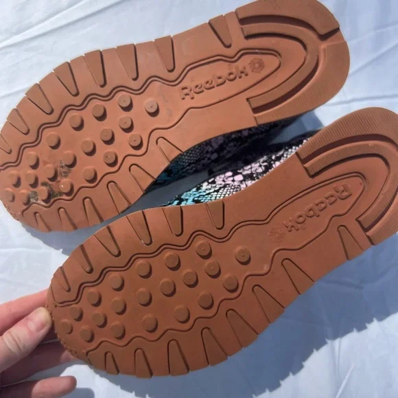 Reebok Snakeskin Lilac/blue Sneakers - 8.5 - Picture 4 of 5